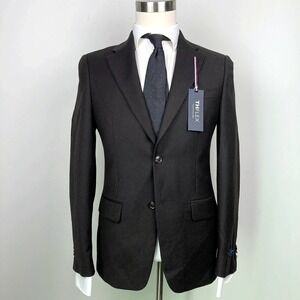 Tommy‎ Hilfiger Mens Modern fit Suit Jacket Blazer 100%Wool 36R Brown E091408